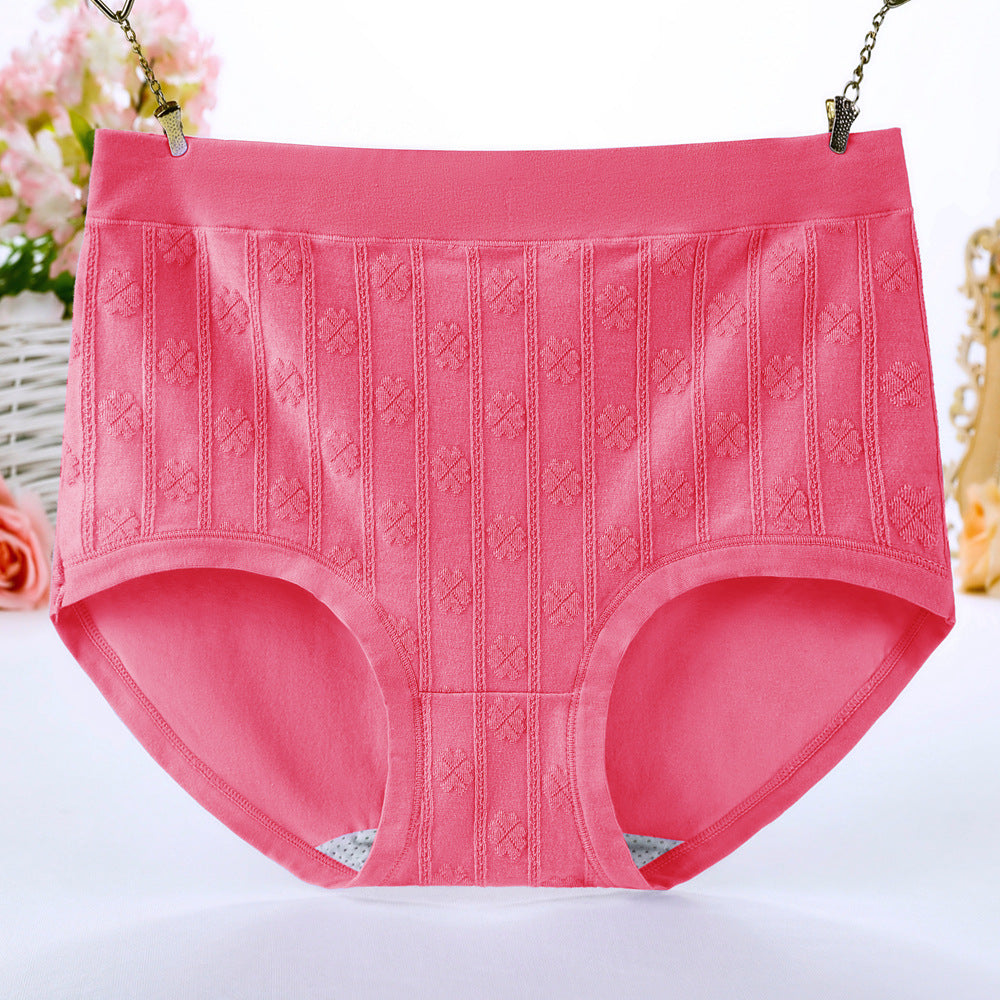 Women's high-waisted pure cotton underpants