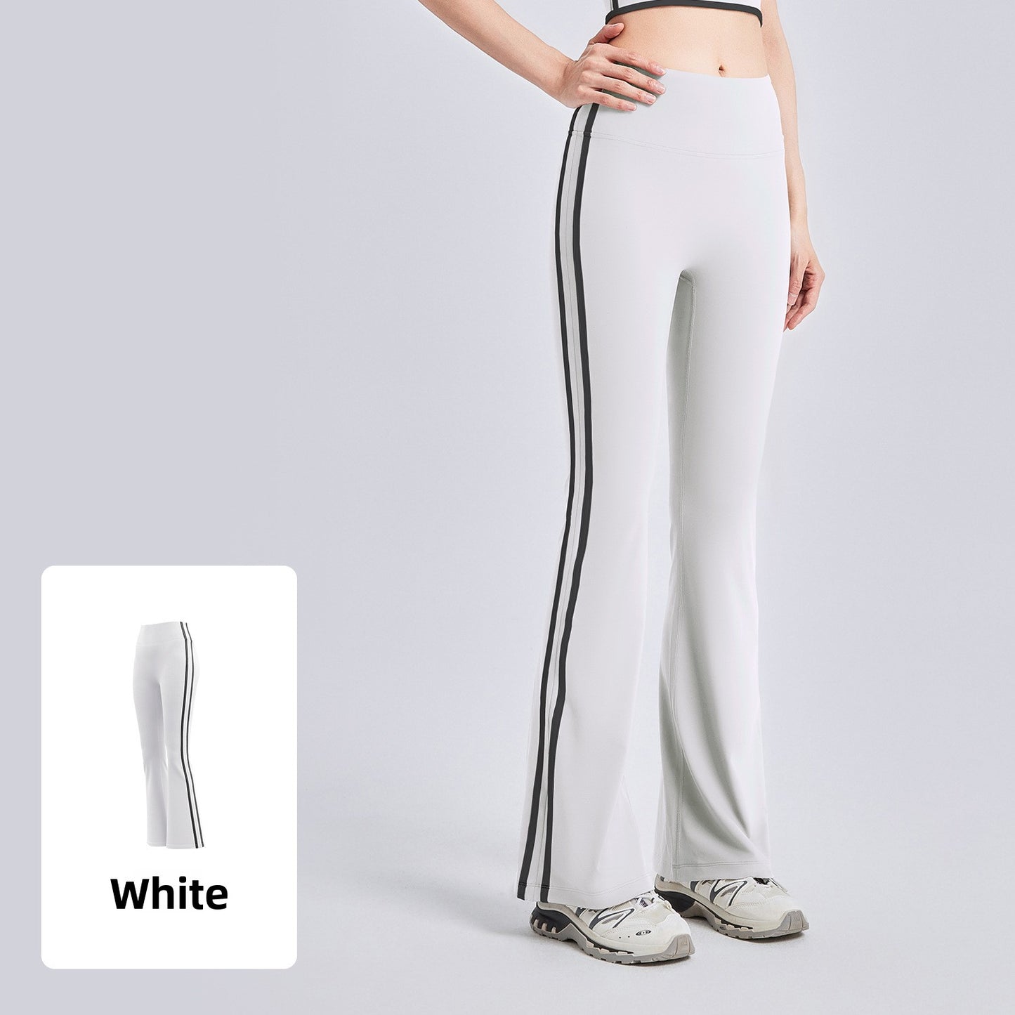 Women's High-Waisted Slim Fit Casual Bell-Bottom Pants
