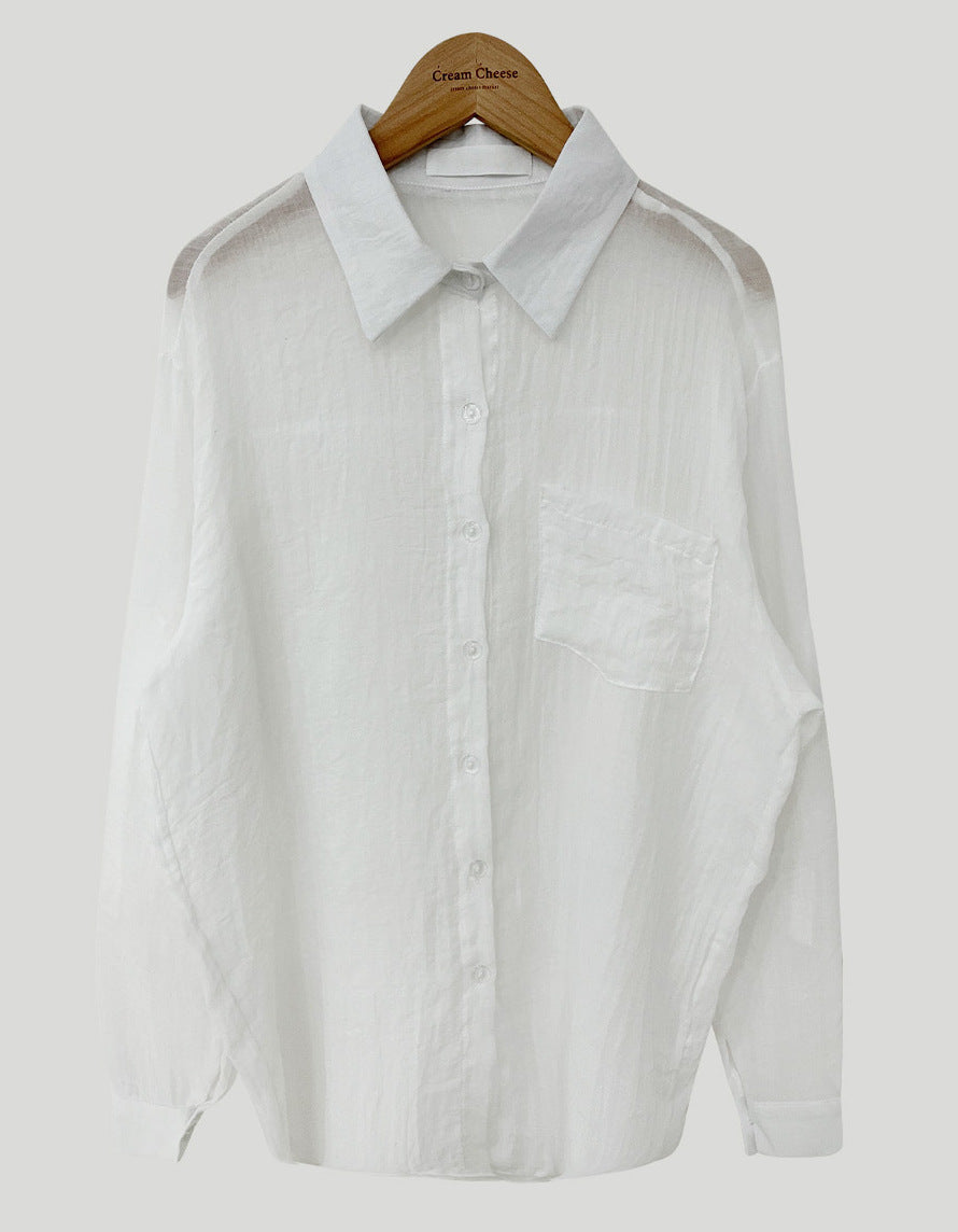 Women's long-sleeved sun-protective shirt