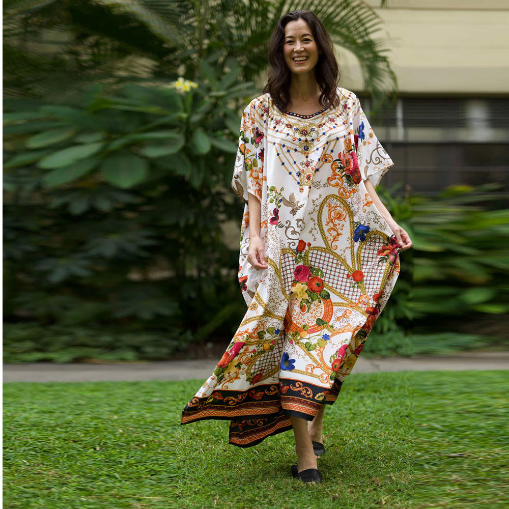 Women's Printed Loose Long Dress