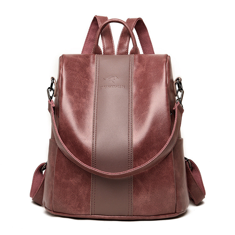 Women's PU Leather Backpack Casual Travel Schoolbag