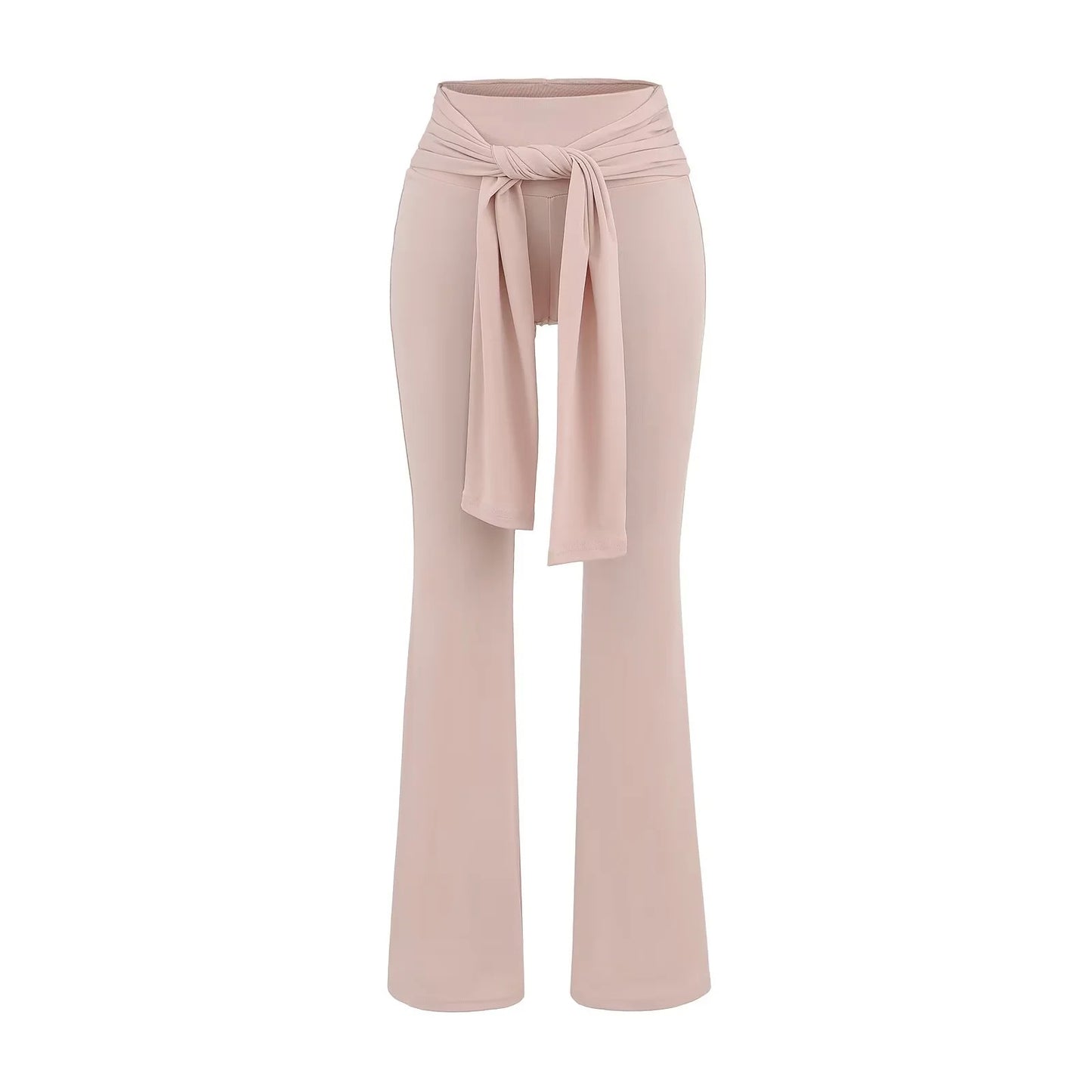 Women's Slim-Fit T-Shirt with Low-Waist Pants Set