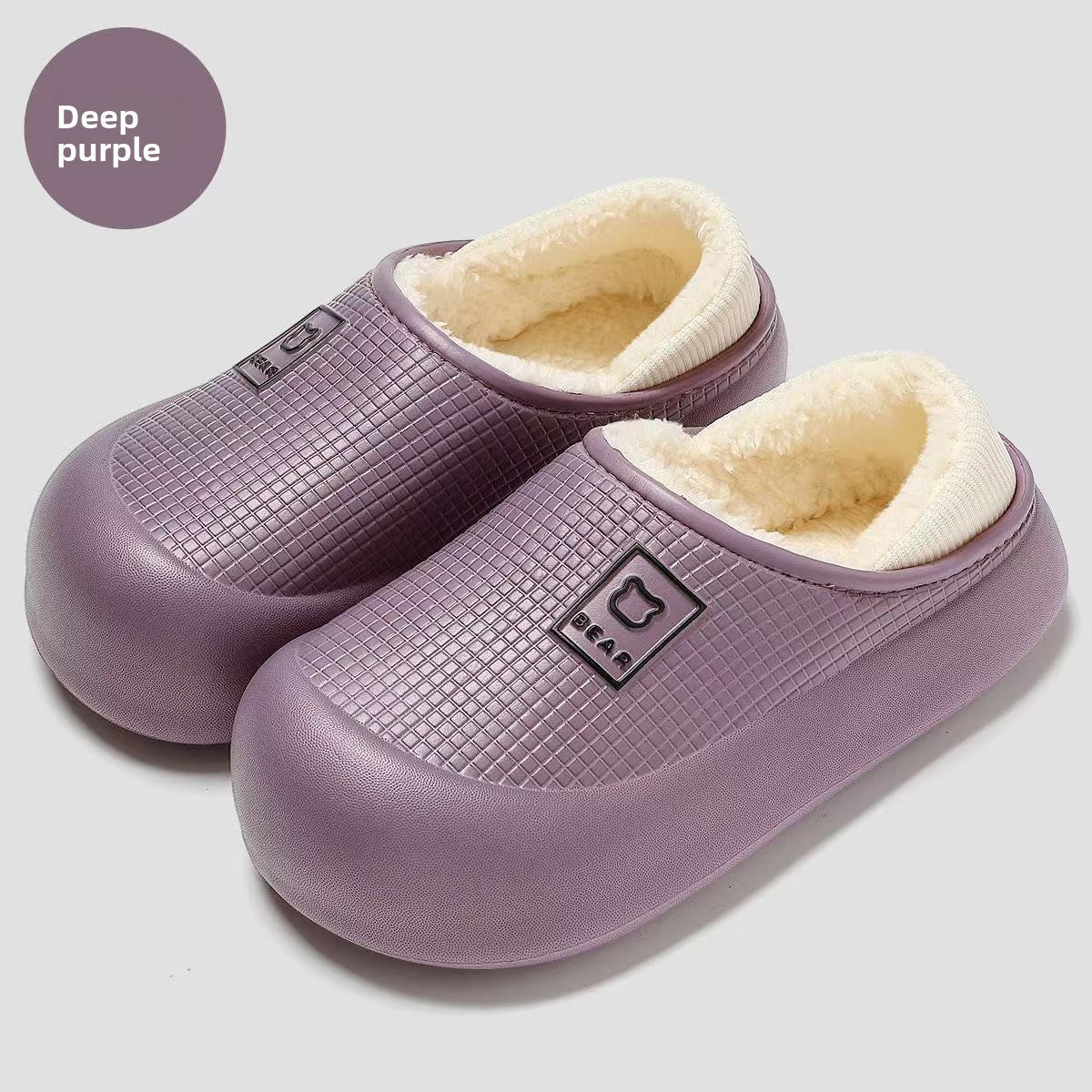 Women's Warm Waterproof Cotton Slippers Indoor Outdoor