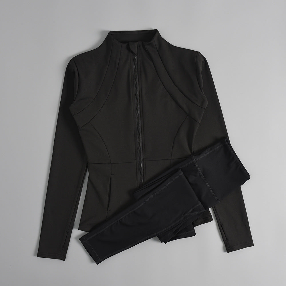 Women's Zipper Yoga Running Jacket