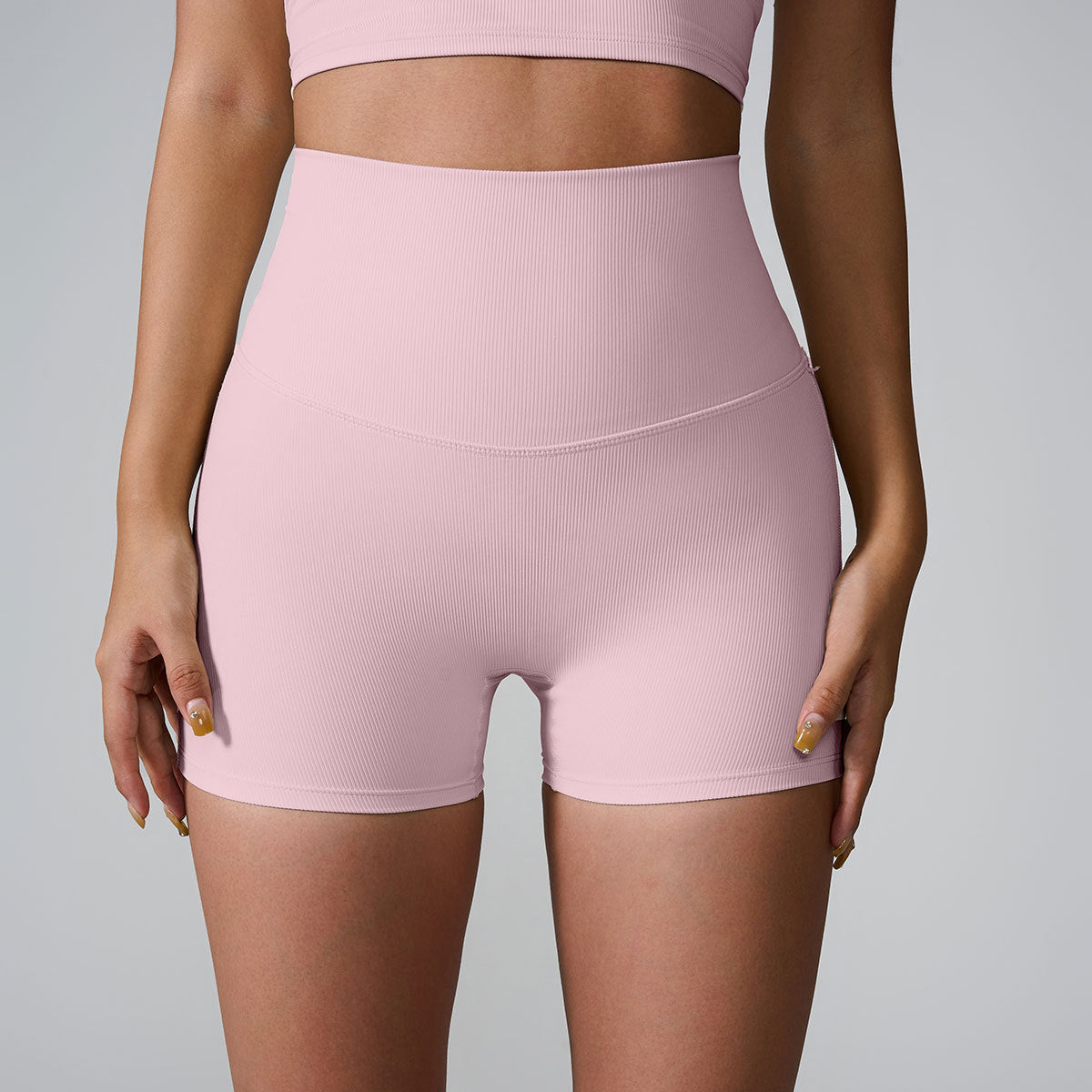 Womens High Waist Yoga Shorts