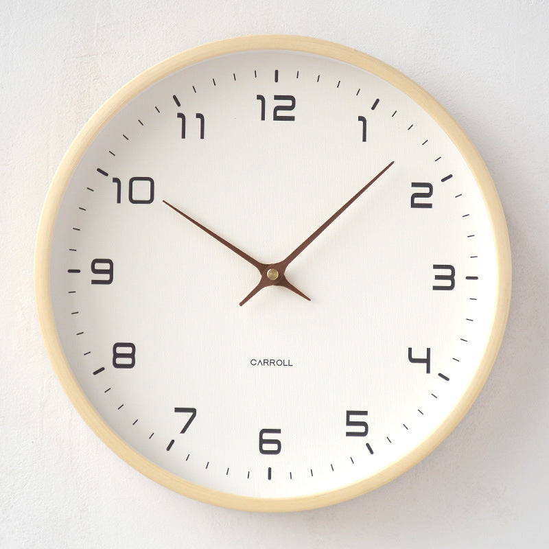 Wood Grain Quartz Wall Clock