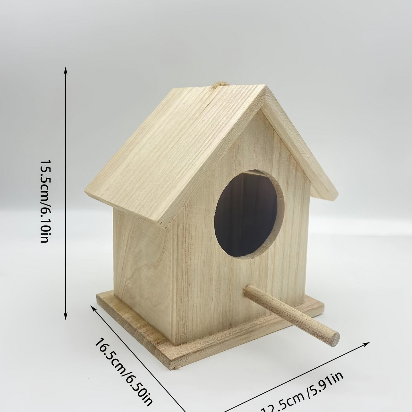 Wooden Bird House Feeder