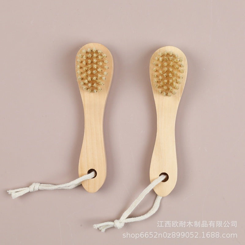 Wooden bristle brush