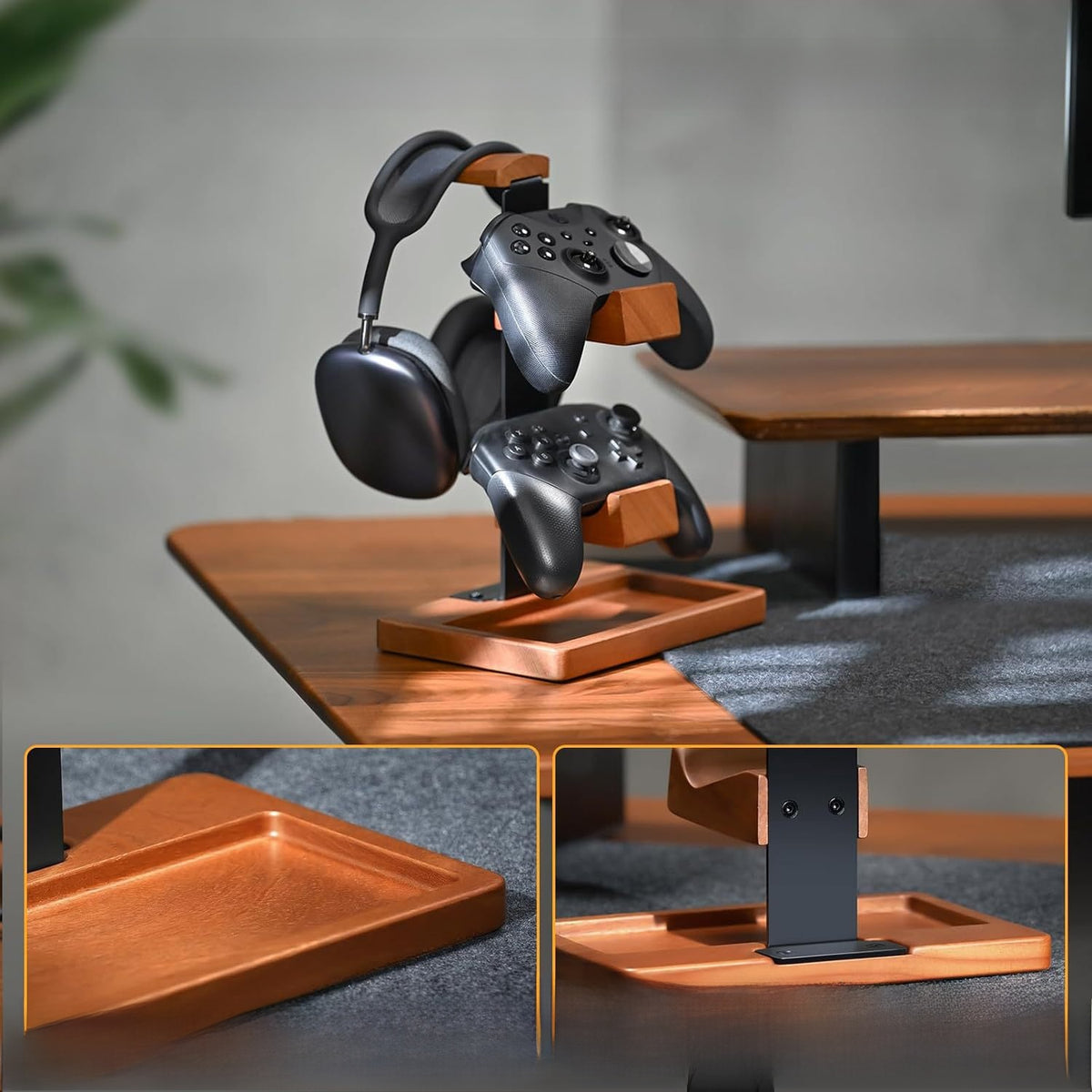 Wooden Gaming Headphone Stand