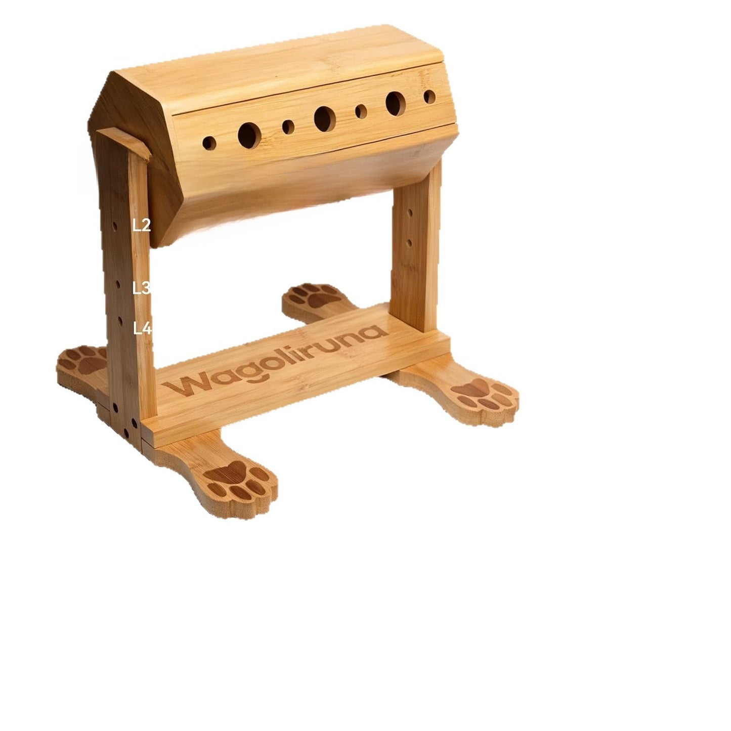 Wooden Pet Feeder and Claw Grinding Board