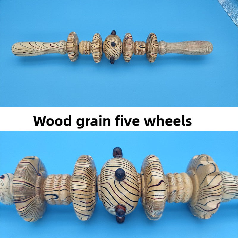 Wooden Roller Massager for Full Body Relaxation