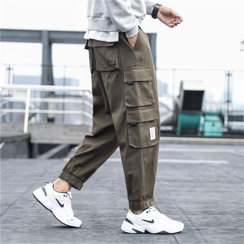 Workwear multi-pocket casual pants