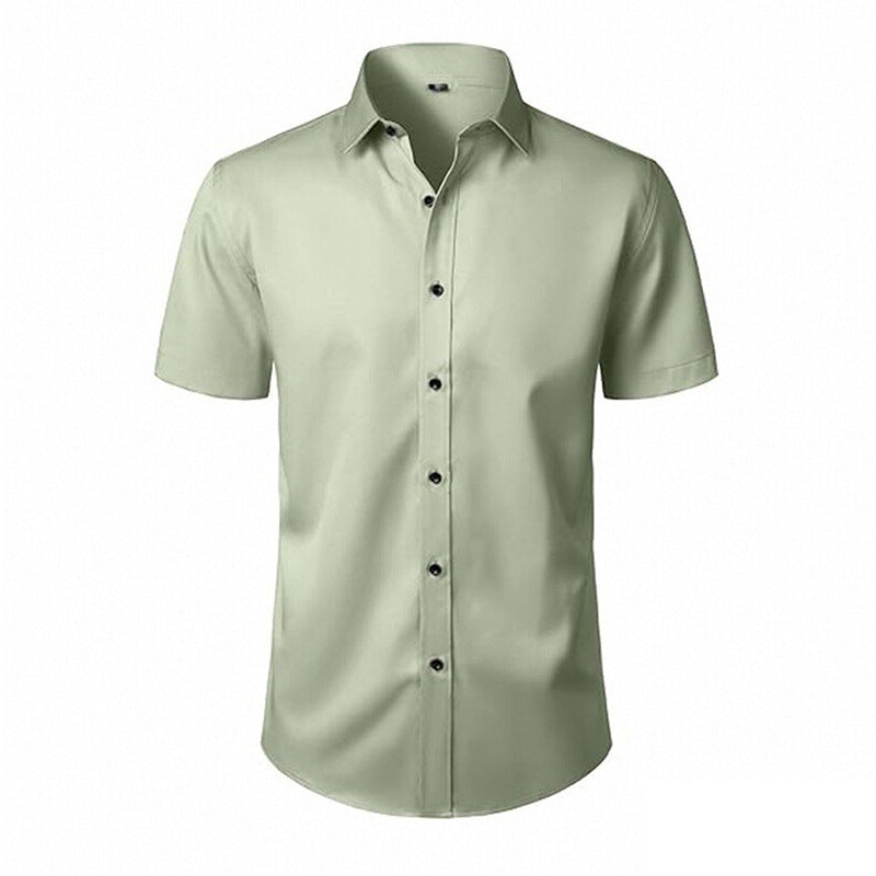 Wrinkle-Free Business-Casual White Shirt