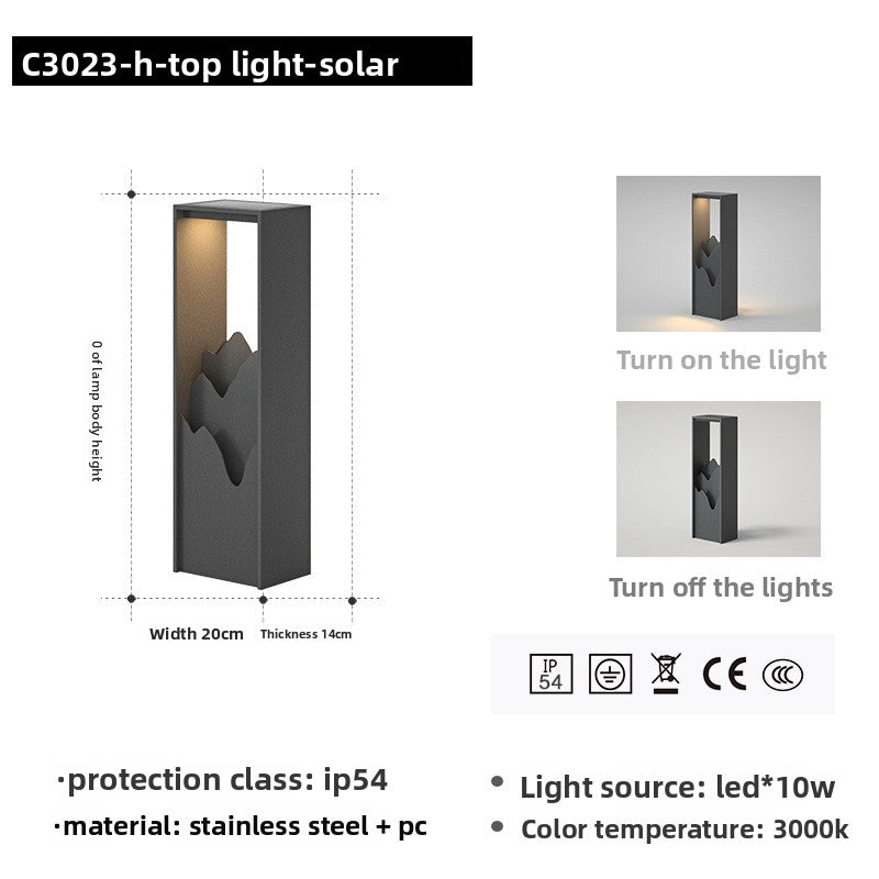 Zen-inspired landscape lights