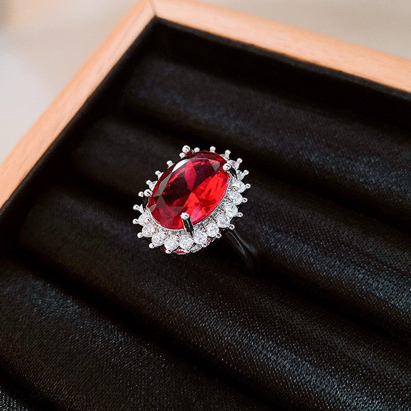 Zircon Open Ring with Unique Design