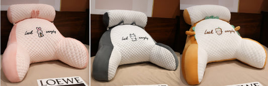 Sofa Fluffy Cushion Triangle Reading Backrest Pillow Comfort