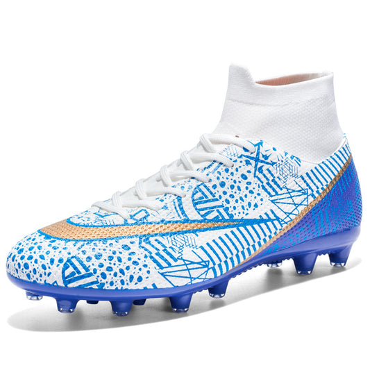Breathable High Top Firm Ground Soccer Shoes Sports Design