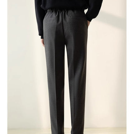 Casual Straight-Leg Suit Pants for Men with Stylish Look