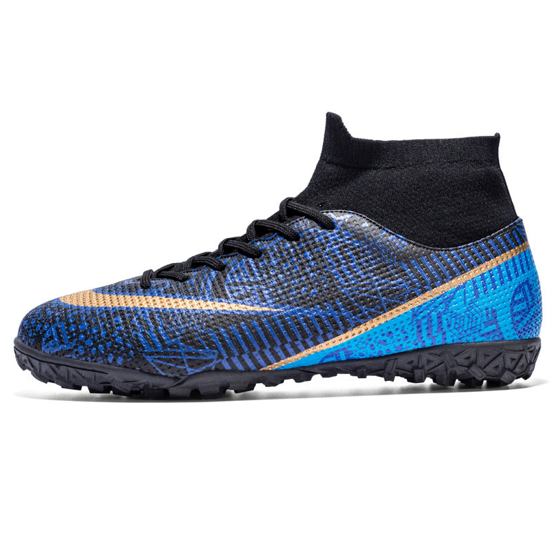 Breathable High Top Firm Ground Soccer Shoes Sports Design