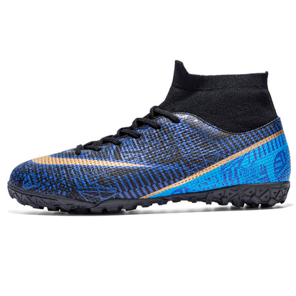Breathable High Top Firm Ground Soccer Shoes Sports Design