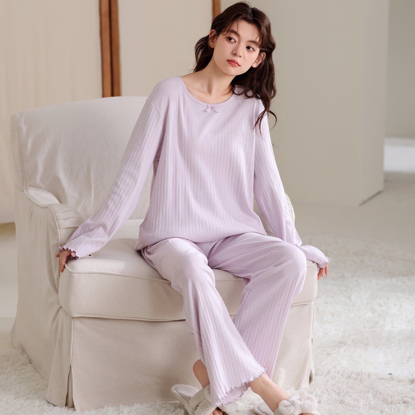 Buy Women’s Simple Pure Cotton Pajamas for Soft Night Comfort
