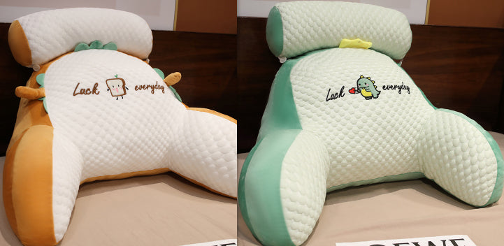 Sofa Fluffy Cushion Triangle Reading Backrest Pillow Comfort