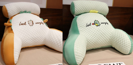 Sofa Fluffy Cushion Triangle Reading Backrest Pillow Comfort