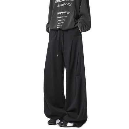 Retro Wide Leg Sweatpants for Women Soft Lounge Daily Wear
