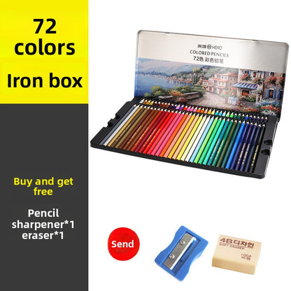 Water Soluble Oil Based Colored Pencils for Art and Drawing