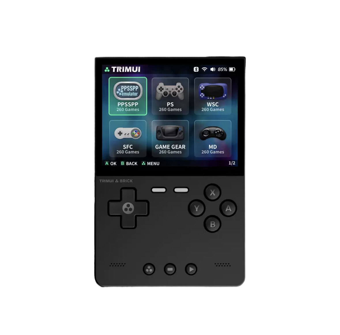 Vertical Screen Handheld Game Console with Smooth Gameplay