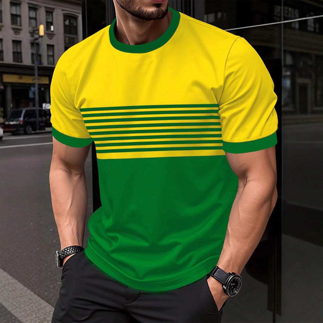 Buy Men’s Crew Neck Casual Shirt – Minimalist Short Sleeve