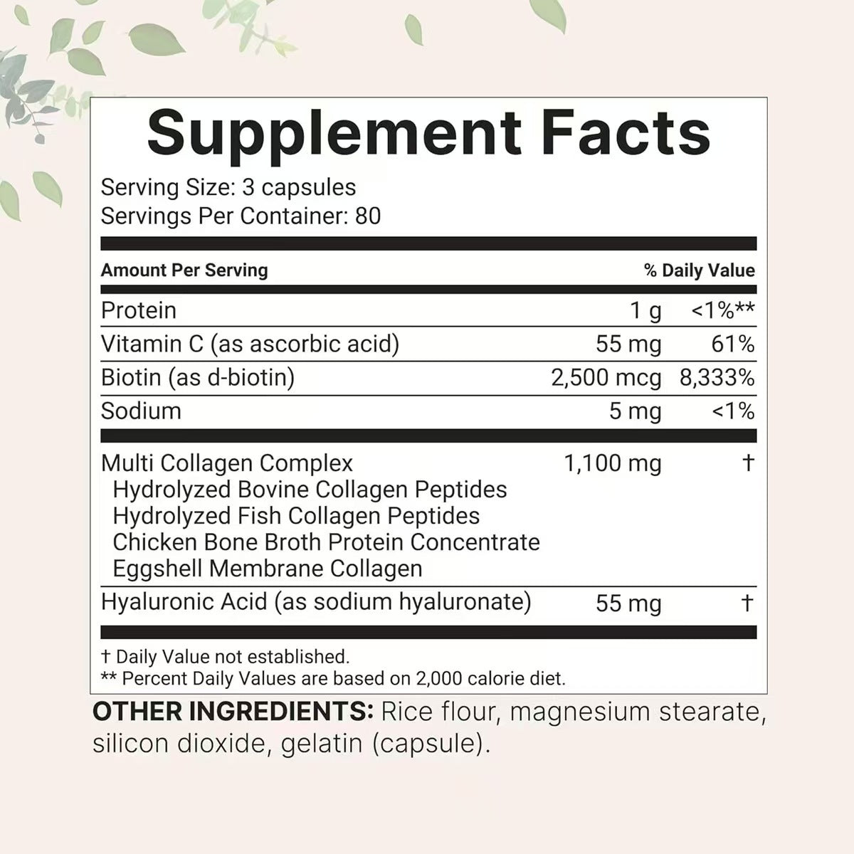 Modern Vitamin Collagen Capsules Multi for Skin and Wellness