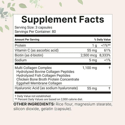 Modern Vitamin Collagen Capsules Multi for Skin and Wellness
