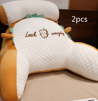 Sofa Fluffy Cushion Triangle Reading Backrest Pillow Comfort