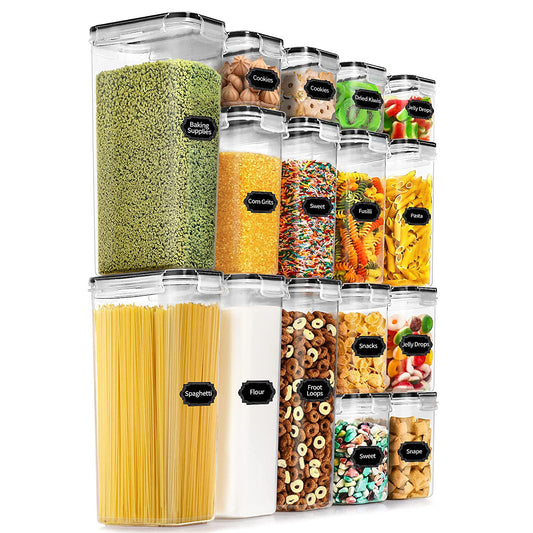 Airtight Food Storage Container Set for Organized Kitchen Use