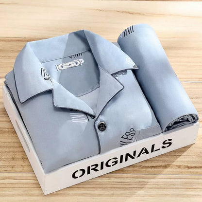 Pajamas Men's Spring & Autumn Long-sleeved Homewear Suit