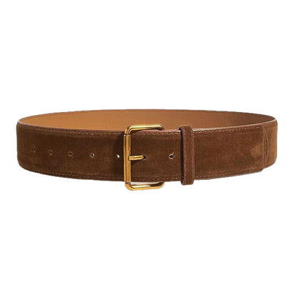 Buy Womens Wide Suede Belt High-End Minimalist Fashion Style