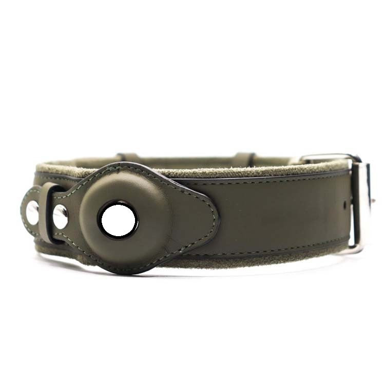 Location Tracker Leather Dog Collar – First Layer Pet Collar