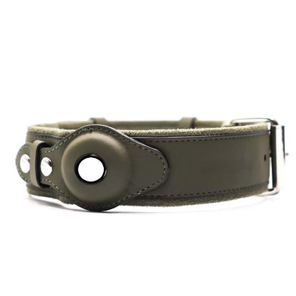 Location Tracker Leather Dog Collar – First Layer Pet Collar