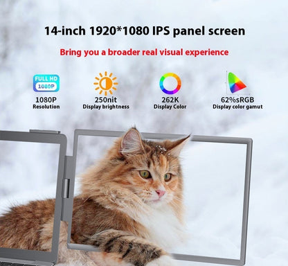 14 Inch Portable Monitor with Full HD IPS Display for Office Use