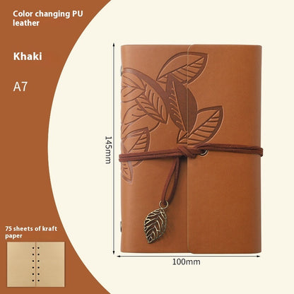 Creative Vintage Leaves Travel Diary Notebook Stationery