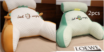 Sofa Fluffy Cushion Triangle Reading Backrest Pillow Comfort