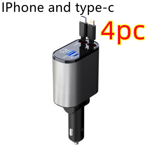 Metal Car Charger 100W Fast USB & TYPE-C Adapter for Your Car