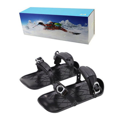 Buy Mini Ski Skates Portable Short Skiboard Adjustable Shoes