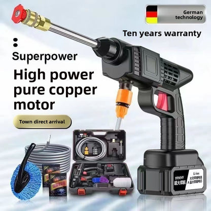 Cordless High-Pressure Washer for Car Cleaning Outdoor Uses