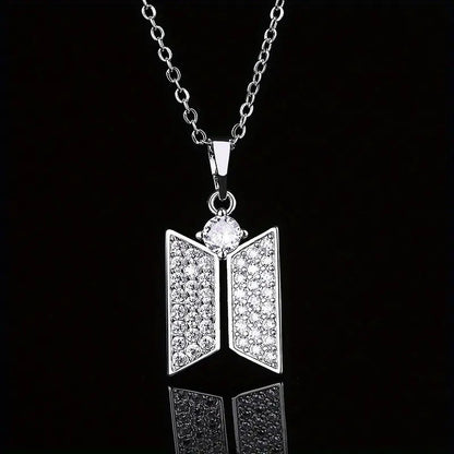 Butterfly Zircon Necklace Pendant Personalized Trendy Accessory