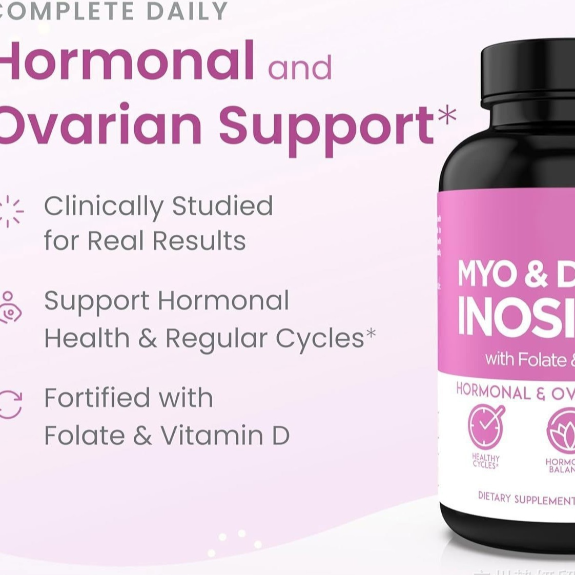 Vitamin D Inositol Capsules for Daily Wellness Support Care