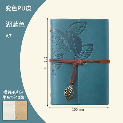 Creative Vintage Leaves Travel Diary Notebook Stationery
