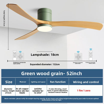 Modern Integrated Ceiling Fan Light and Quiet Performance