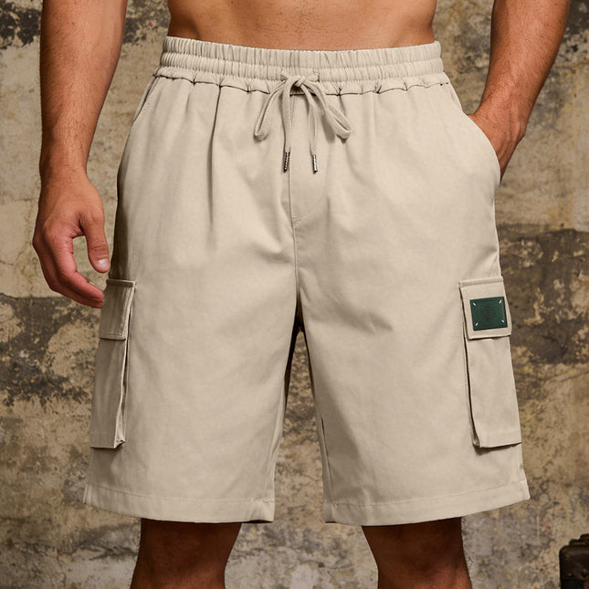 Buy Men’s Loose Elastic Casual Multi Pocket Shorts for Summer Wear